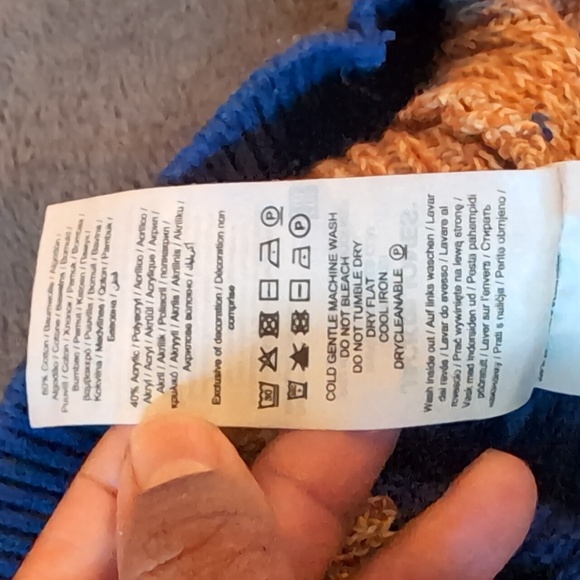 Jack and Jones| Blue and Rustic Orange Striped Crew Neck Long Sleeved Sweater - Picture 12 of 14